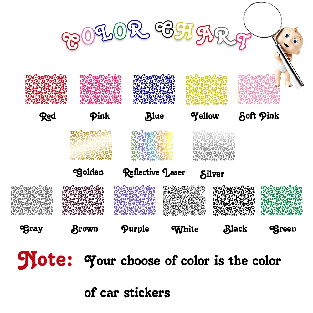 Sticker For Bike Body Leopard Print Motorcycle Hemet Stickers Print Die Cut VWaterproof Decals