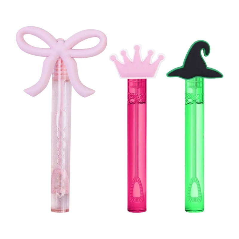 Sopladores burbujas bruja ajustables, 9 Uds., con líquido burbujas seguro para Halloween, 15UB