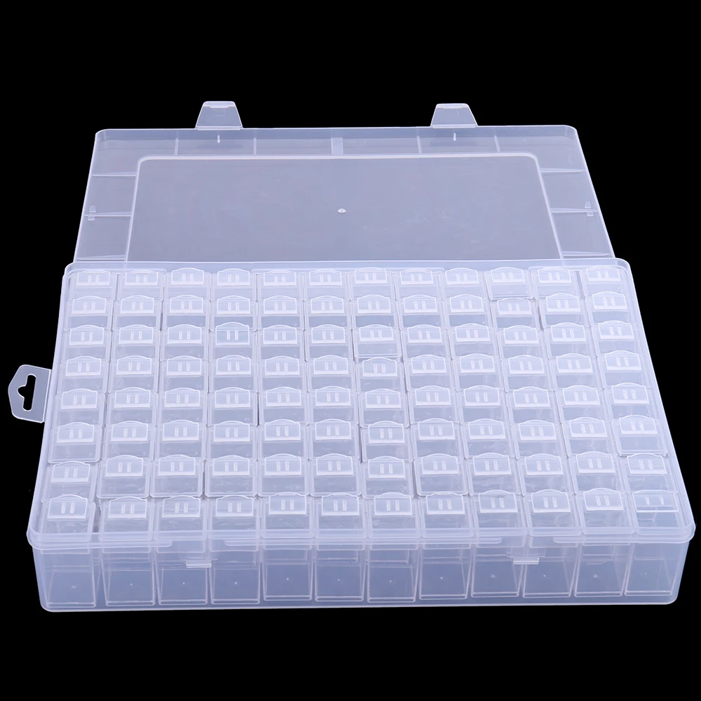 32/40/96-Bottle Diamond Painting Storage Boxes, Including , Label Stickers, Diy Organization And Storage Tools.