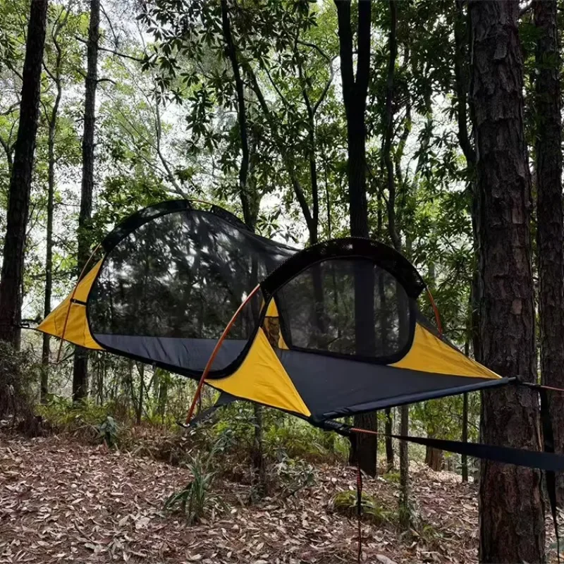 Rainproof waterproof triangle tree hammock tent camping hammock outdoor camping hanging tree hammock tent