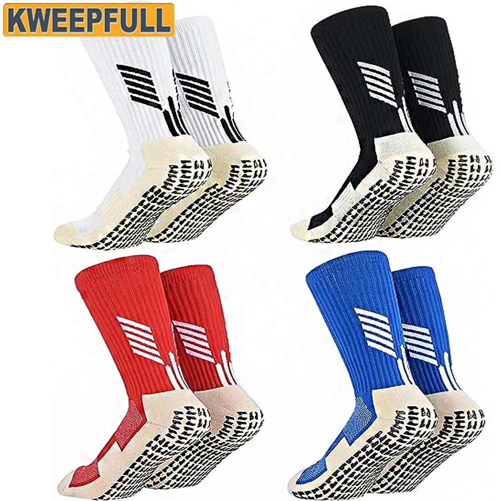 1Pair Soccer Grip Socks Men,Ankle Grip Socks Youth Speed Anti Slip Pads Football Sock for Women Girls Boys Teen Kids