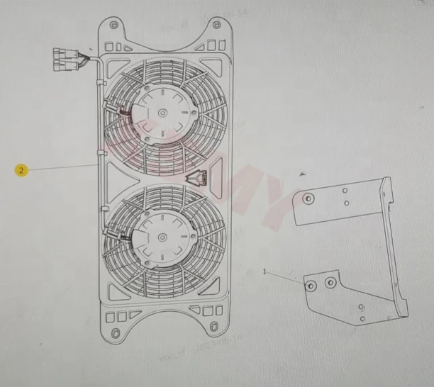 Sinotruk spare parts Howo 371 accessories air conditioner fan 