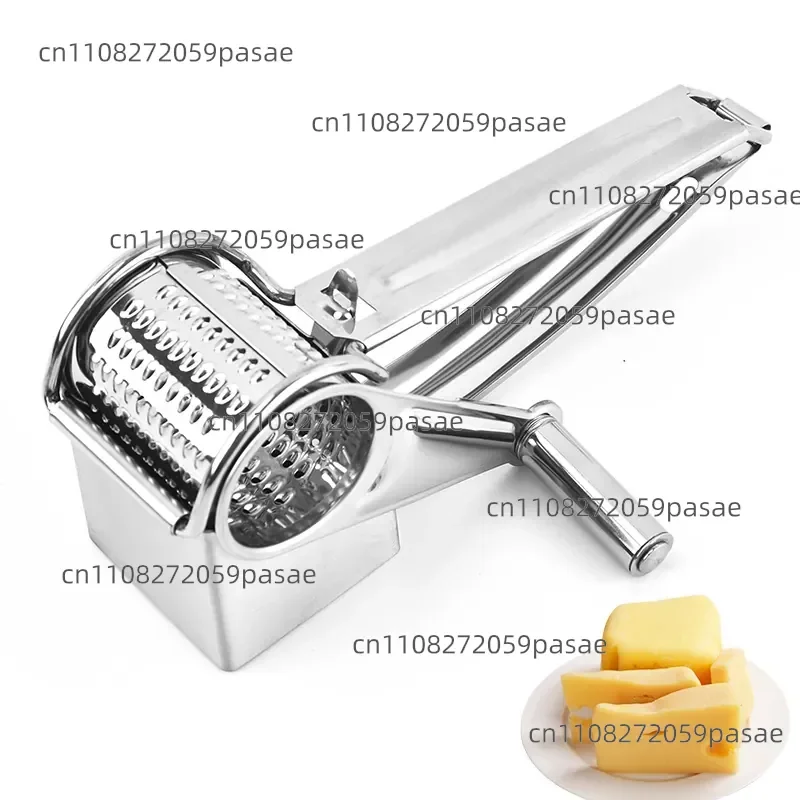 2PCS Manufacturer wholesale stainless steel cheese planer, hand-cranked rotary cheese planer, kitchen creative cheese planer