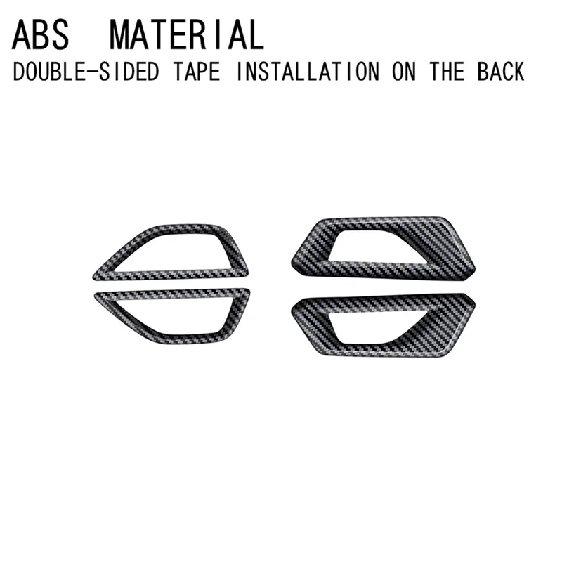 

AS-Car внутренняя ручка, накладка, наклейка для Subaru Forester 2025, аксессуары для салона автомобиля, углеродное волокно