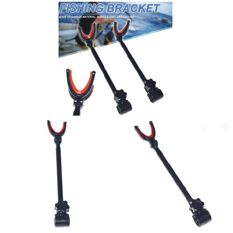 Telescopic Fishing Bracket Rod Holder 3 Sections Bracket Support Stand Fishing Tool 40cm 45cm