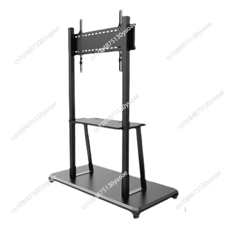 

Artistic Black Floor TV Stand with two firm legs fits for 86 inch TVs, Load Capacity 68kg MAX