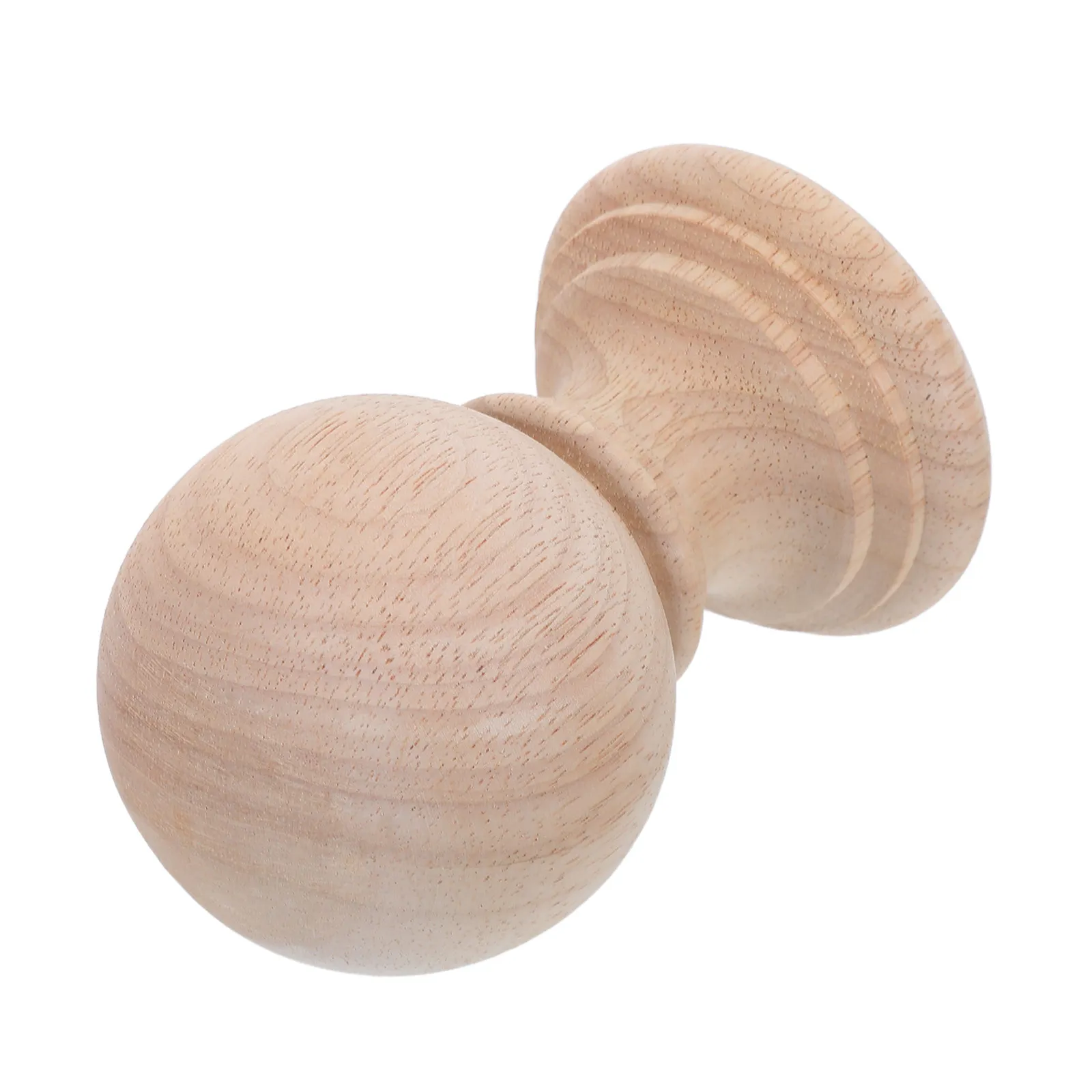 

Handcarved Wooden Staircase Finials - Natural Unfinished Wood Post Toppers for Bed Rail Fence DIY Craft Home Decoration European