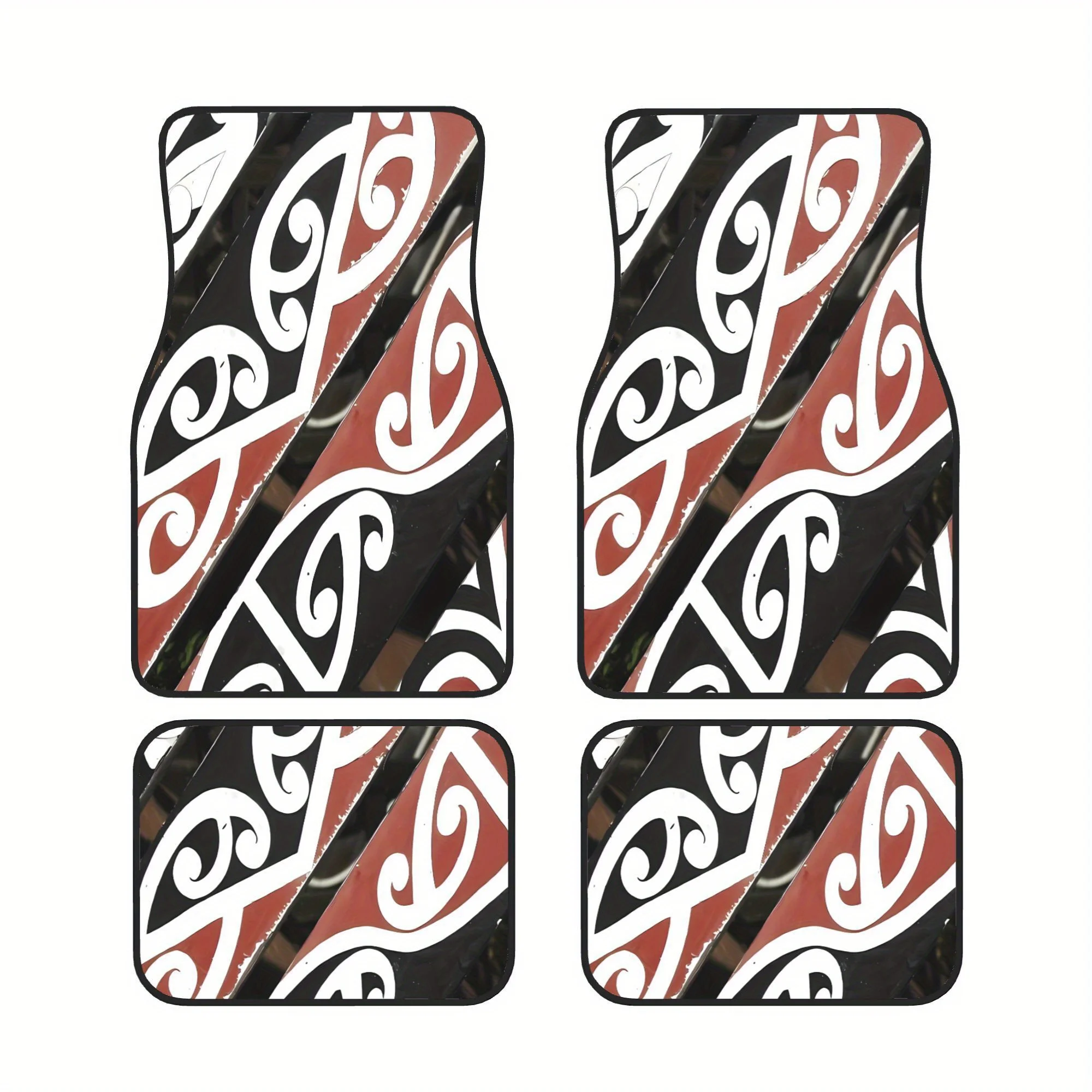 Maori Pride Popular Complete Four Piece Car Mat Set Perfect For Enhancing Your Car Interior During Everyday Errands Weekend Ride