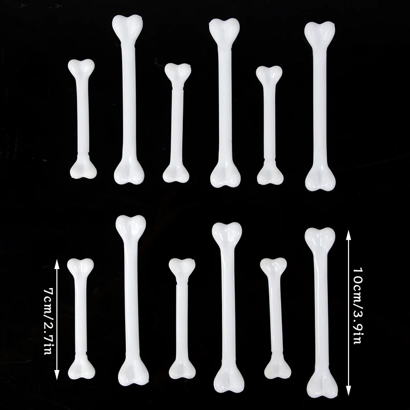 12pcs Halloween  Savage Bone Chamber Bar Whole Person Props Simulative Human Plastic Bone Model Kids Favor Toys