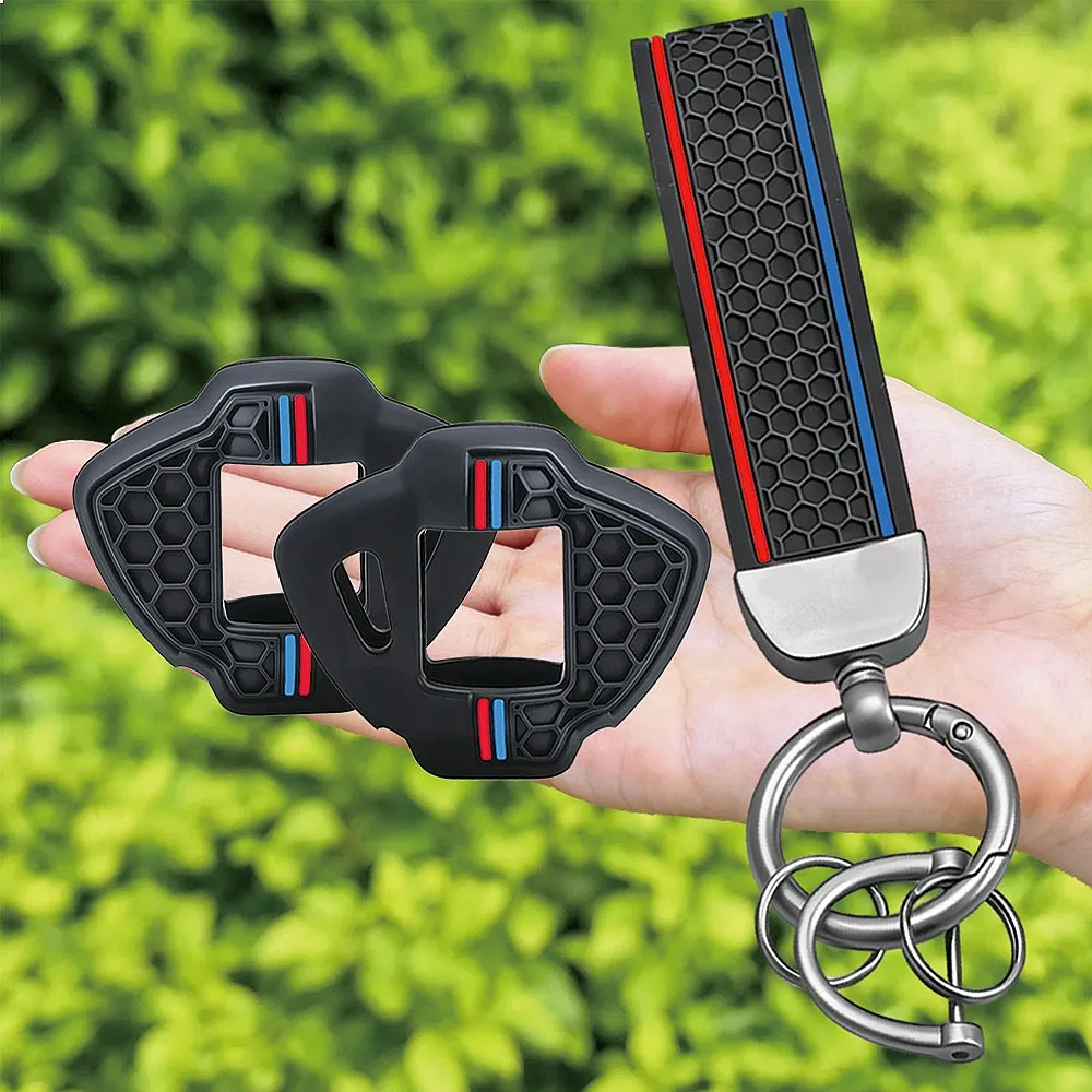Keychain Silicone Motorcycle Key Cover Case For Suzuki Vstrom 650 1000 1050 XT DL650 DL1000 Auto Key Shell view 4