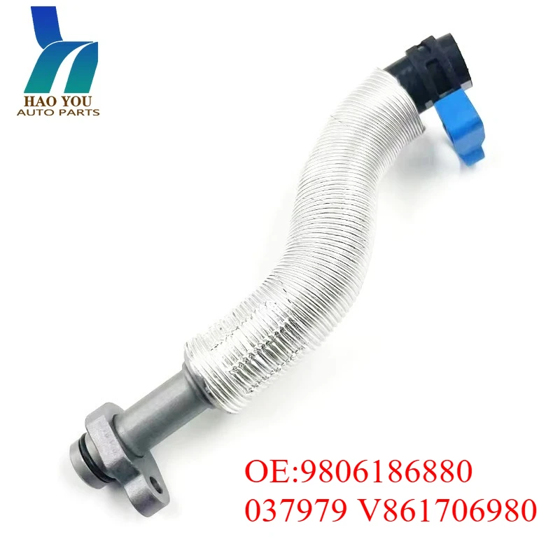

9806186880 V861706980 Turbocharger Oil Return Pipe Joint For Peugeot 307 308 408 508 C4 C5 037979
