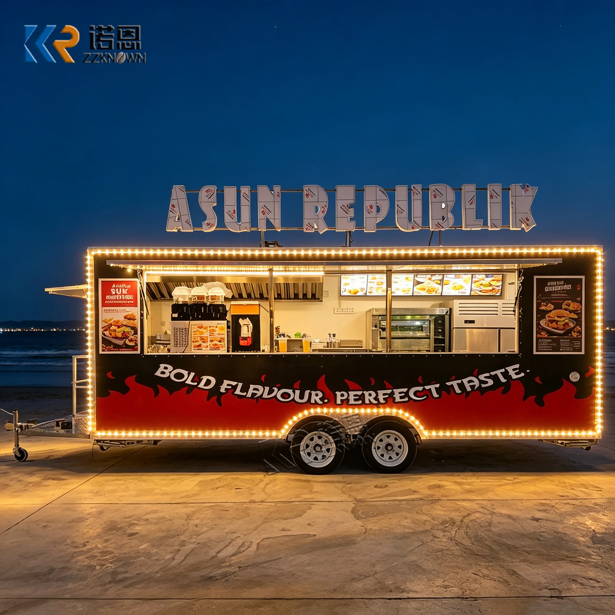 

Mobile Pizza Cake Ice Cream Truck Snack Coffee Trailer Food Truck Bakery Catering Food Truck Trailer With Full Kitchen