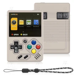 Miyoo Mini V4/Miyoo Mini Silicone Protective Case with Lanyard Anti-fall Anti-scratch Full Fit Soft Shell Cover Skin - White