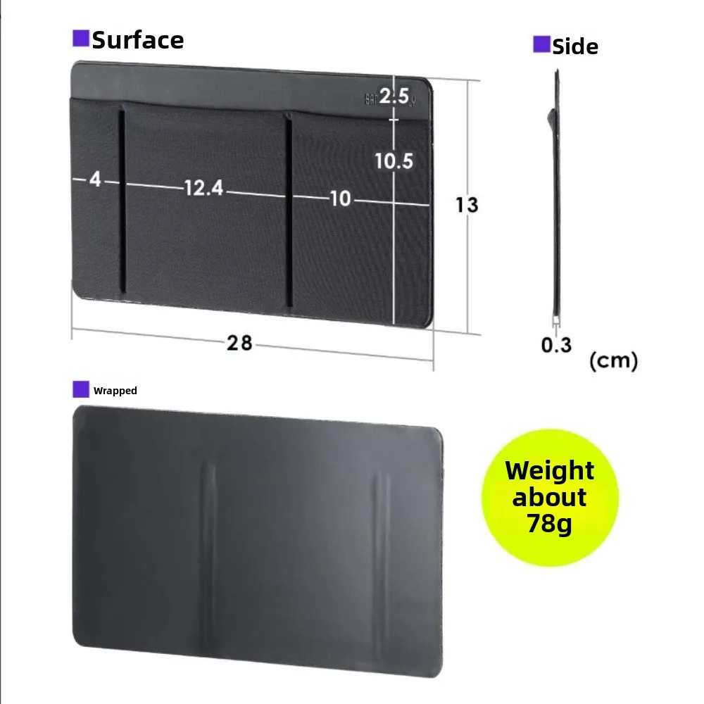 Spot Notebook Computer Self-adhesive Mouse Bag, Data Cable, Hard Drive Phone Storage Bag Large Capacity Lycra Fabric Storage Bag