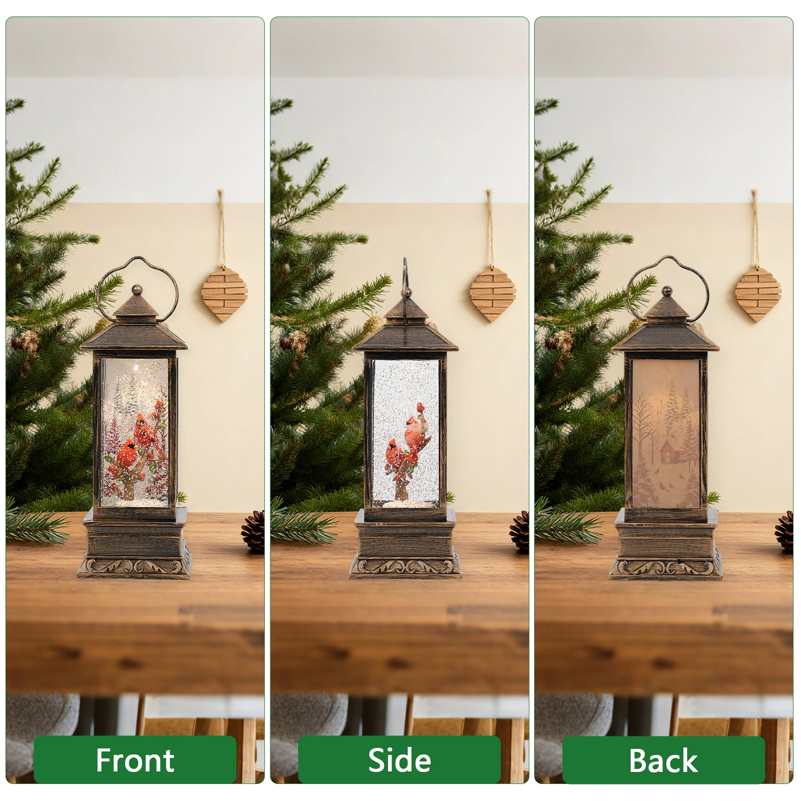 

Christmas Snowball Light with Music, USB Powered LED Snowflake Light for Indoor Outdoor Christmas Decorations, Ideal Gift for Fa