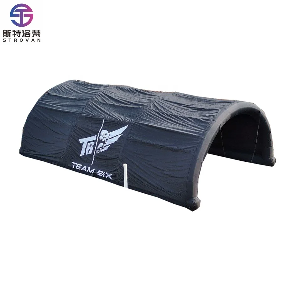 

STLF Customizable Black Outdoor Inflatable Tunnel Tent for Event Sports & Promotions Advertising Inflatables Entrance