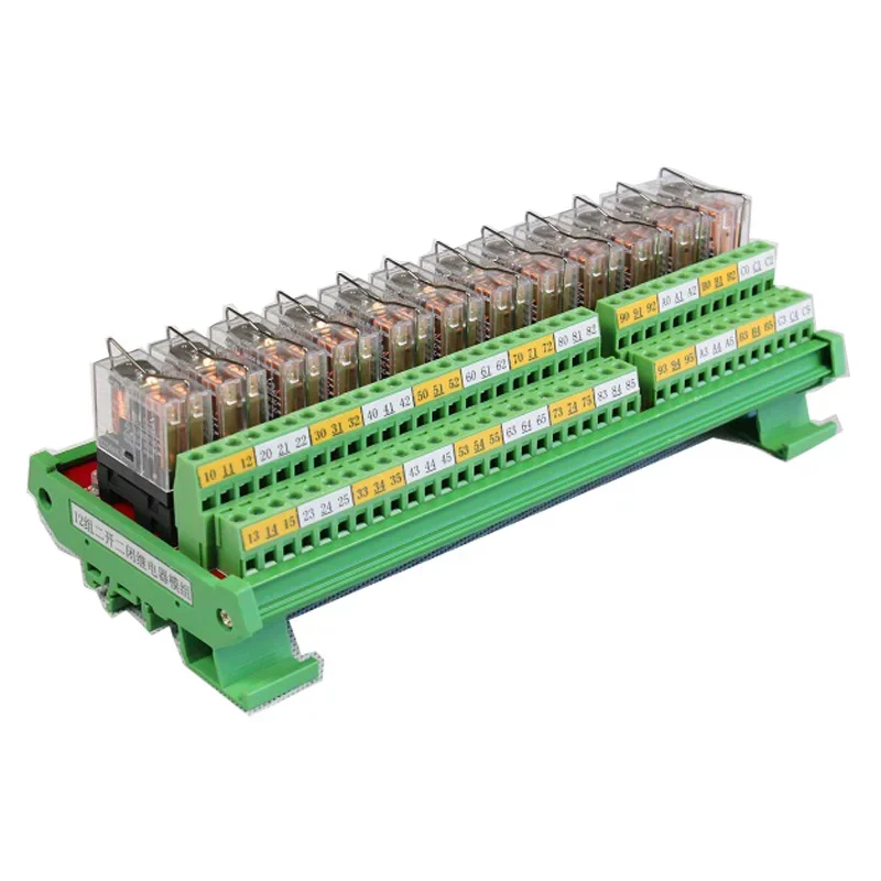 

New JR-12L2/DC 12V 24V Voltage Relay Module 12 Channel Protective Relay Module