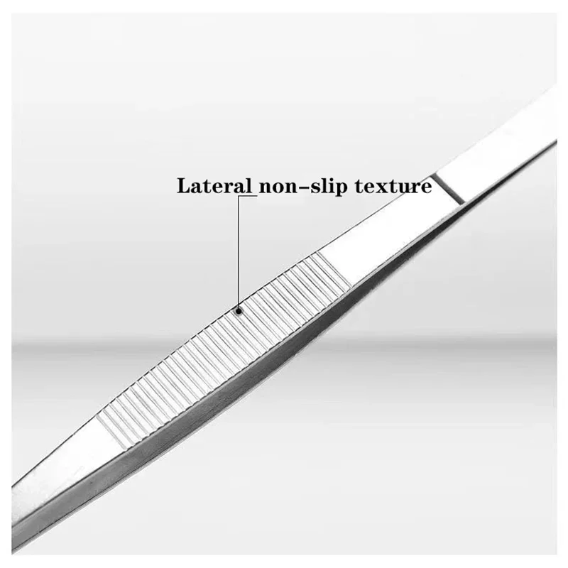 Stainless Non-slip Elbow Eyelash Straight Round Tweezers Aquarium Jewelry Clamp Medical Ear Wax Removal Forceps Pet Feeding Tool