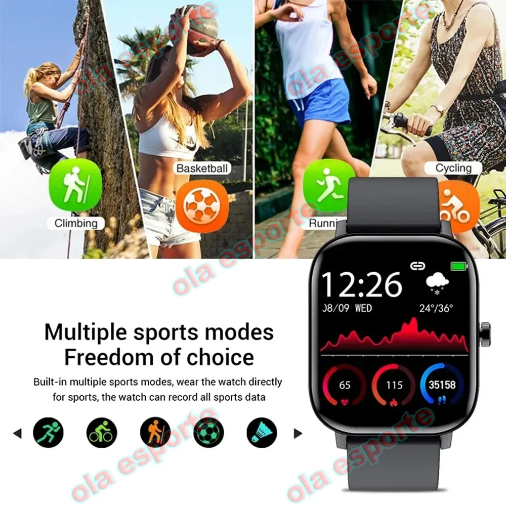 H13 Smart Watch For Xiaomi Men Women Gift Full Touch Screen Sports Fitness Watches Bluetooth Calls Digital Smartwatch Wristwatch