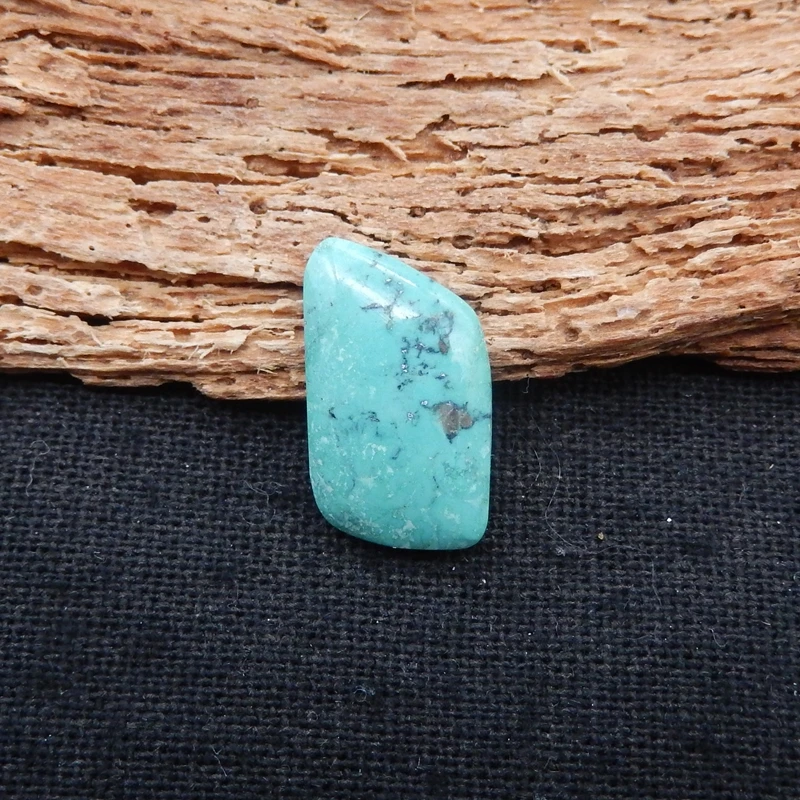

Natural Nugget Turquoise Cabochon Pendant Green Polished 18x11x4mm 1.6g Gemstone for Jewelry Making