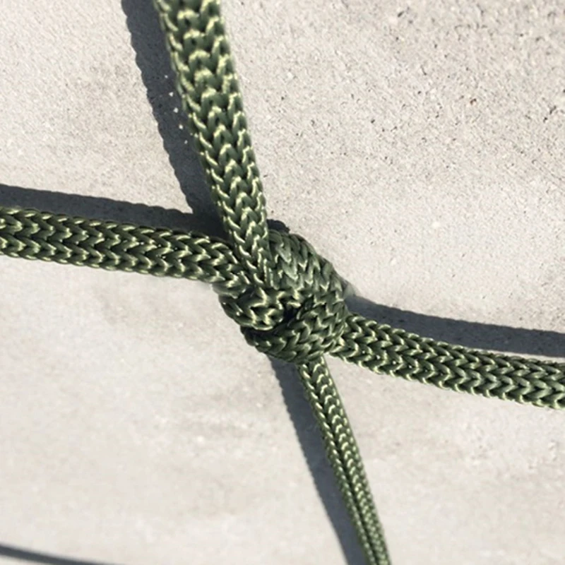 Outdoor Hammock Thickened Mesh Camping Hammock Nylon Rope Single Hammock Nylon Rope Mesh