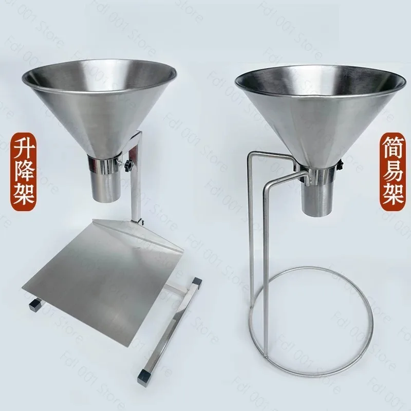 Stainless Steel Large Diameter Funnel Stand Valve Bag Filling Tool Oil Proof