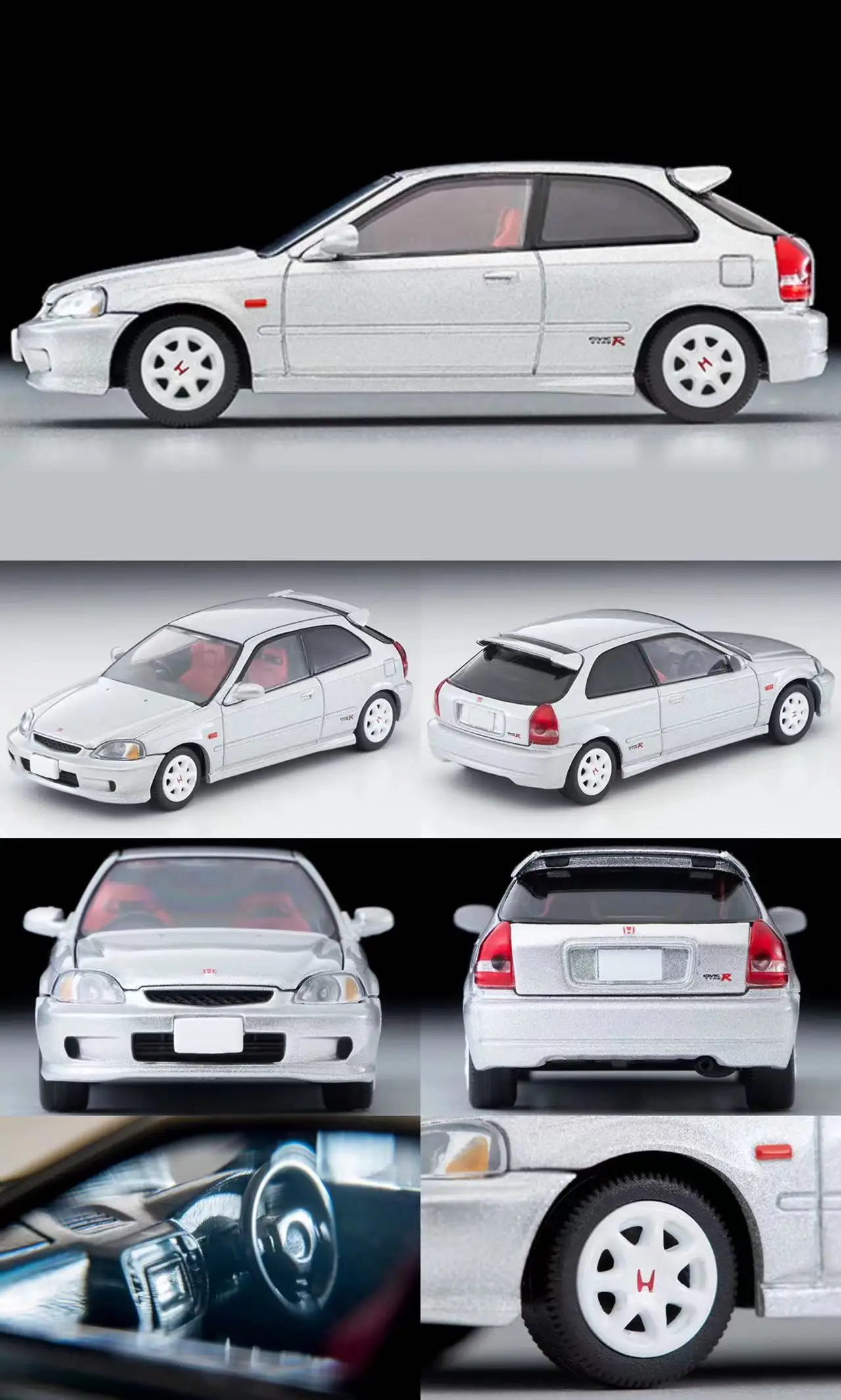 24.6 Tomytec Tomica TLV LV-N165d Civic R Diecast Model Car Kids Toys Gift
