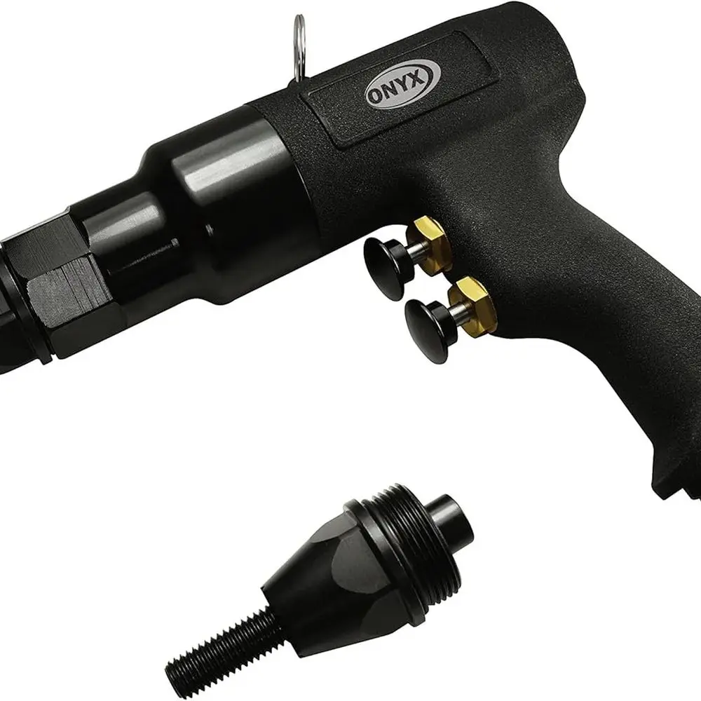 Pneumatic Tool PRN12 ONYX Pneumatic Rivet Nut Setting Gun W/ 3/8 & 1/2 Mandrels