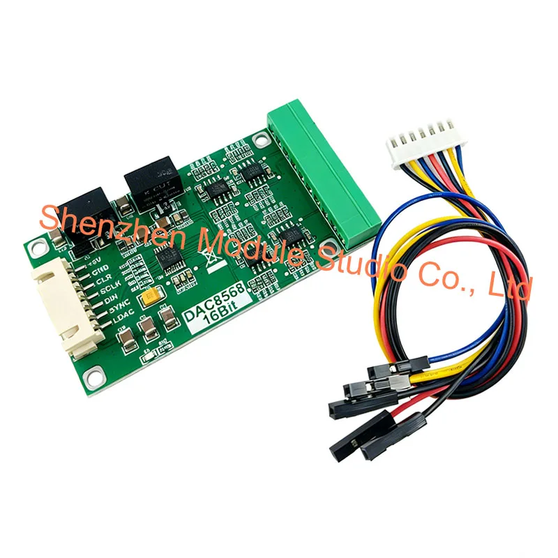 kdt8568dac-053-dac-dac8568-module-16-bit-8-channel-±10v-output-low-speed-precision-dac-spi-interface-for-arduino-stm32