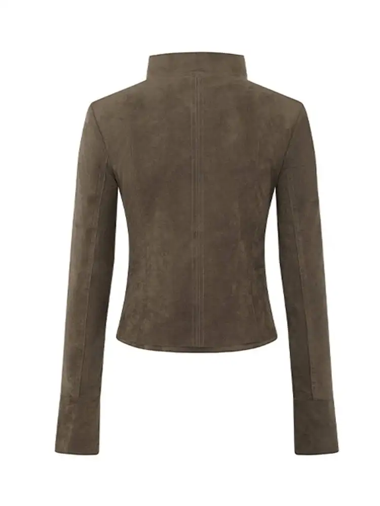 Visual Sle ort مصممة Jaet North Island Studio بقصة ضيقة وياقة مدببة ثلاثية الأبعاد ملابس خارجية للنساء Faion Spring Coll... #4