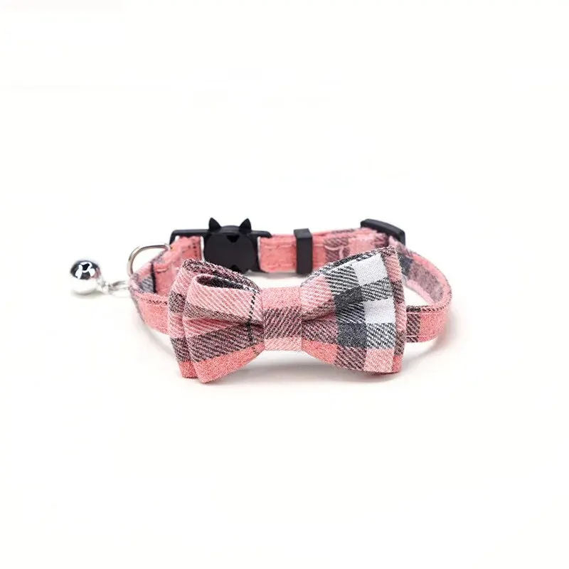 Adujustable Soft Kitty Collars With Bell and Bow