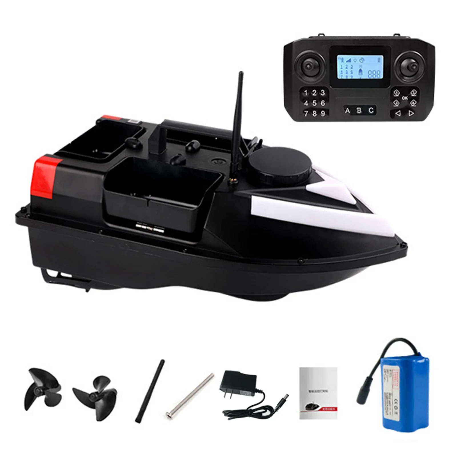 RC Fishing Lure Boat 500m Remote Control Fishing Bait Boat GPS Auto Return Waterproof Nesting Boat with Double Motors