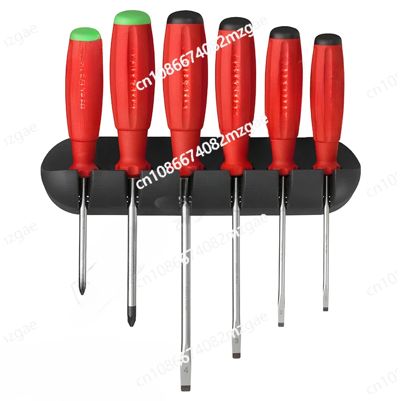 Swiss Tool Cross Screwdriver Set with Wall Bracket