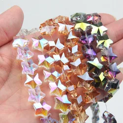 30PCS  Shining Stars Beads Faceted Stars Charms  Pendants DIY for Jewelry Making Bracelet Beaded  Glass Supplies Findings 13.5mm