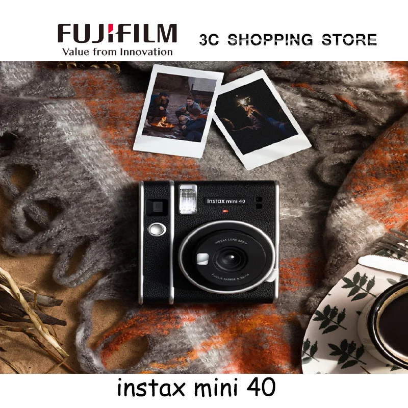 Bộ Máy Chụp Ảnh Lấy Ngay Fujifilm Instax Mini 40 Máy Ảnh Retro 1 Lần In Hình Máy Chụp Hình Mini40 Thời Trang