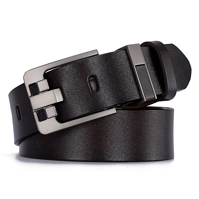 Belt Male Fashion Men's Luxury Designer Cowskin Belts for Jeans Genuine Leather Strap Pin Buckle Plus Size 140 150 160 170cm