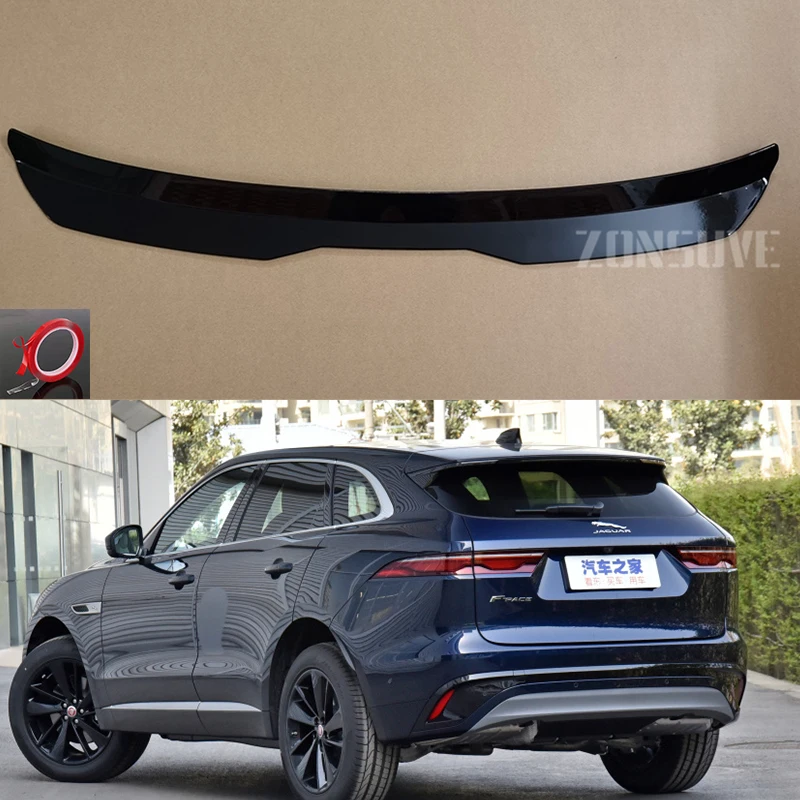 

Для Jaguar F-pace 2021-2024 комплект спойлера на крышу комплект аксессуаров из АБС-пластика для внедорожника хэтчбека Универсальный глянцевый черный