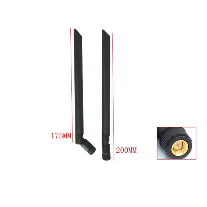 868 / 433mhz Omnidirectional foldable antenna height 175 / 200mm high gain 6dbi   Equipment module glue stick antenna sma-j