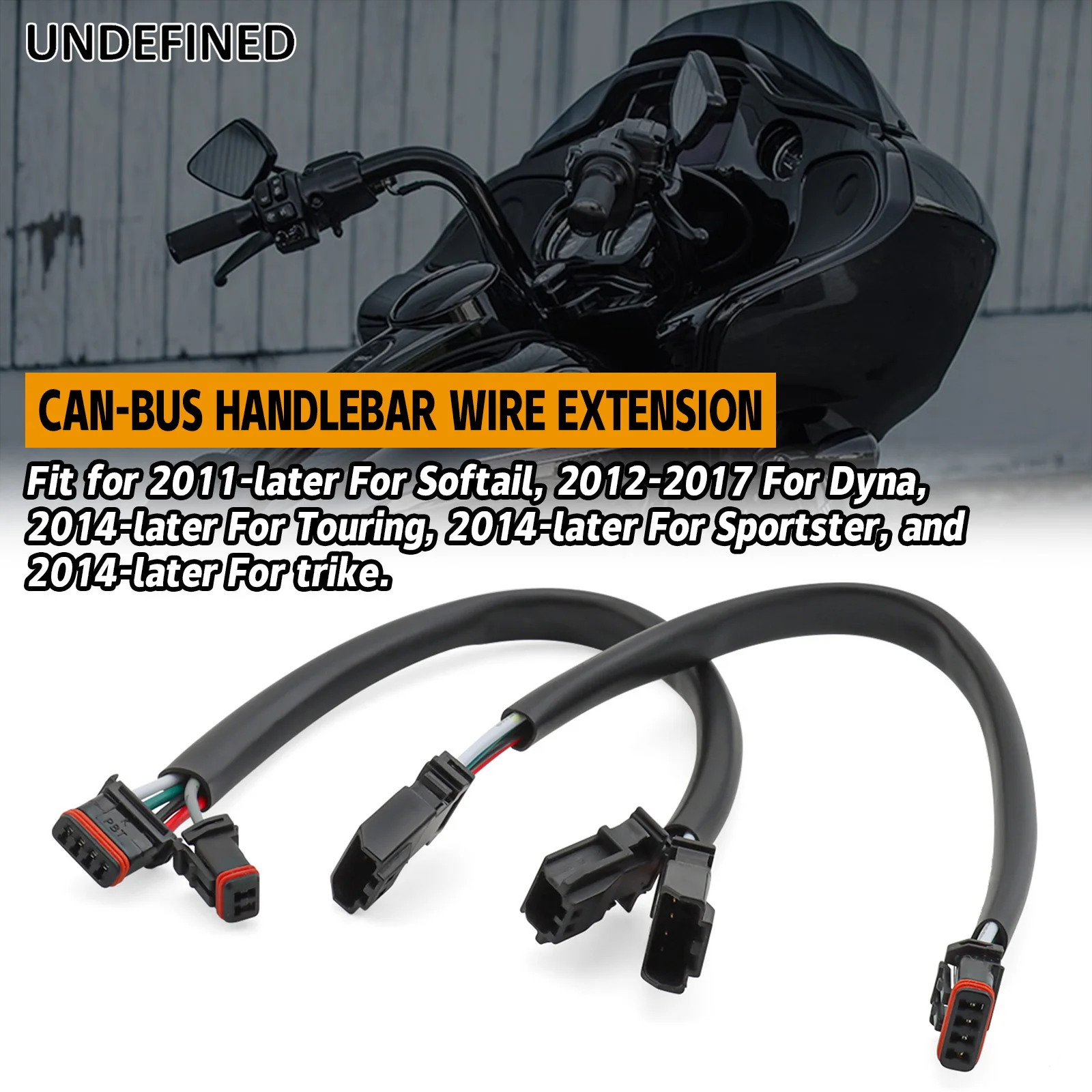 

8"/10"/ 12"/ 14"/16" Can-Bus Handlebar Wiring Wire Extension Harness For Harley Sportster Dyna Fat Bob Touring Road King Trike