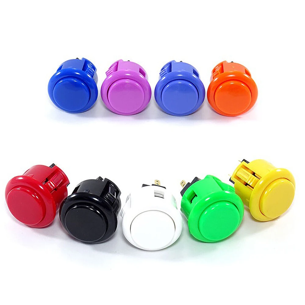 8pcs/lot Original Sanwa OBSF-24 Snap-in Push Button Authentic Sanwa Buttons for Arcade Machine DIY Cabinet JAMMA