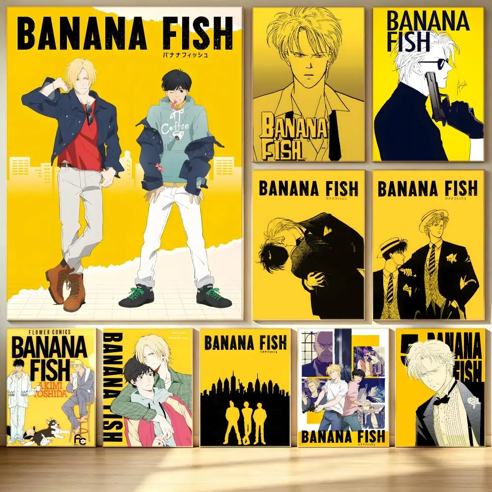 anime Banana Fish Poster Poster HD  Printing Soothing and Cream Style Home Decor for the Living Room cafes Gift Giving