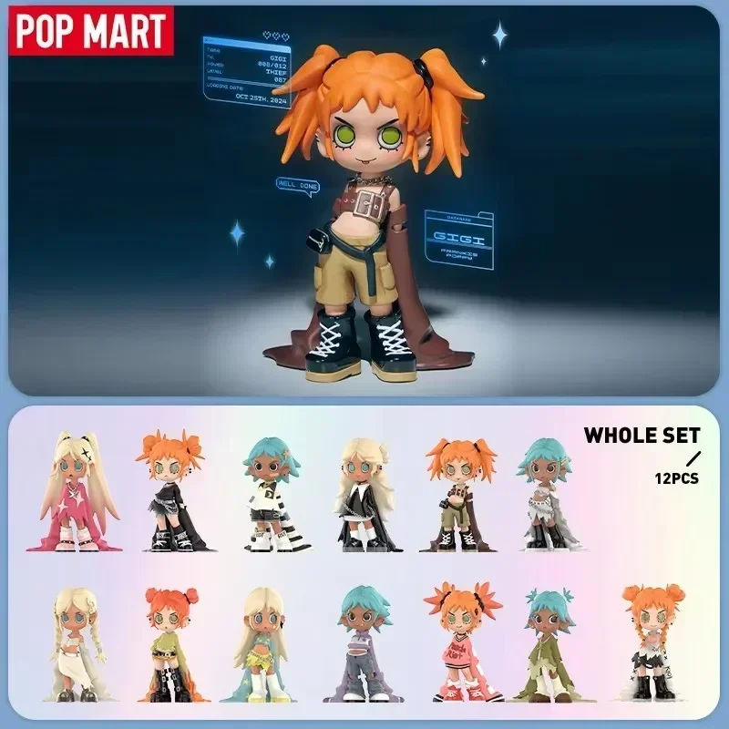 POP MART Lil Peach Riot Loading Series Blind Box Spielzeug Anime Action Figure Caixa Caja Überraschung Mystery Box Puppen Mädchen Geschenk