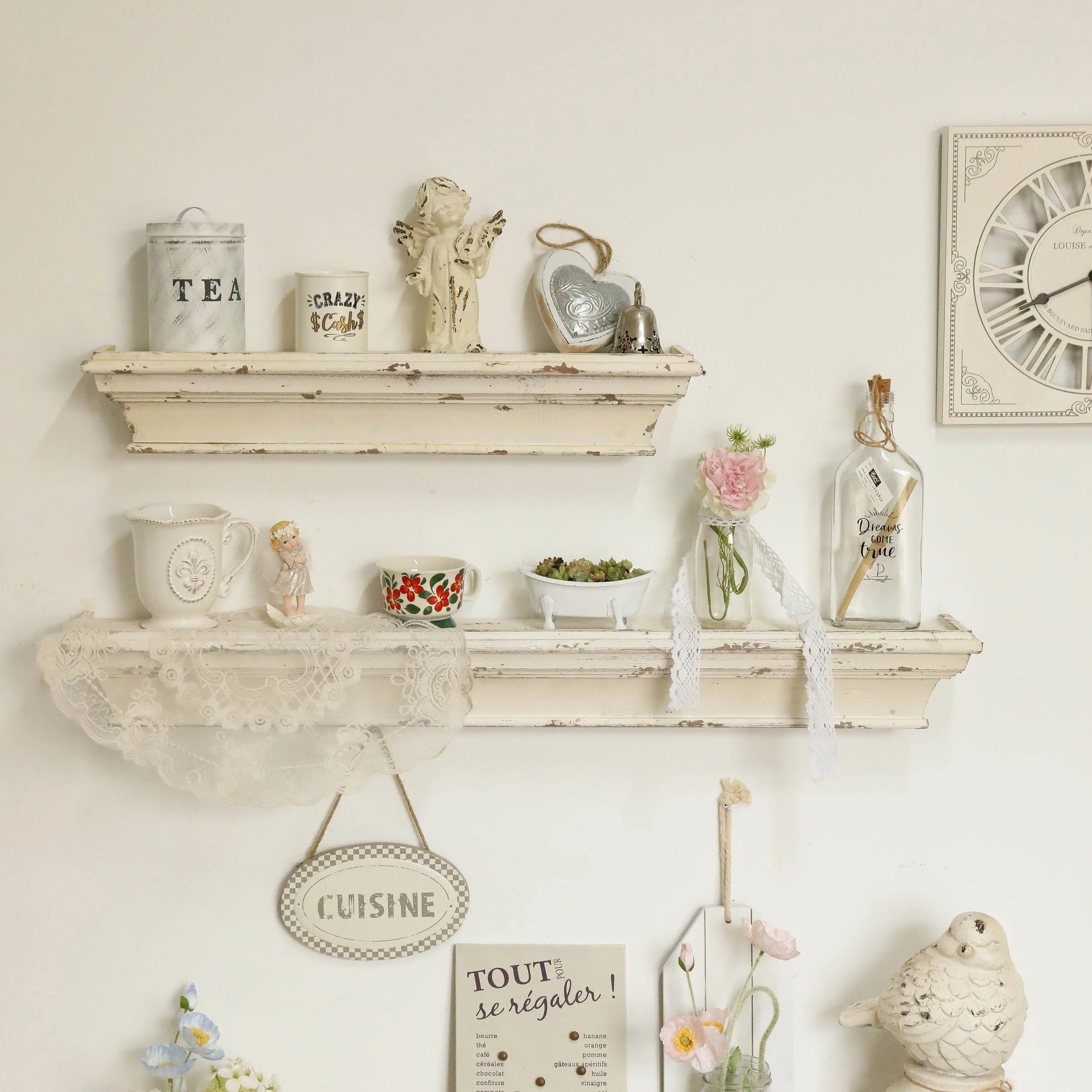 Set of two-layer boards, retro - Home Goods Bathroom Sets ulasan dan harga