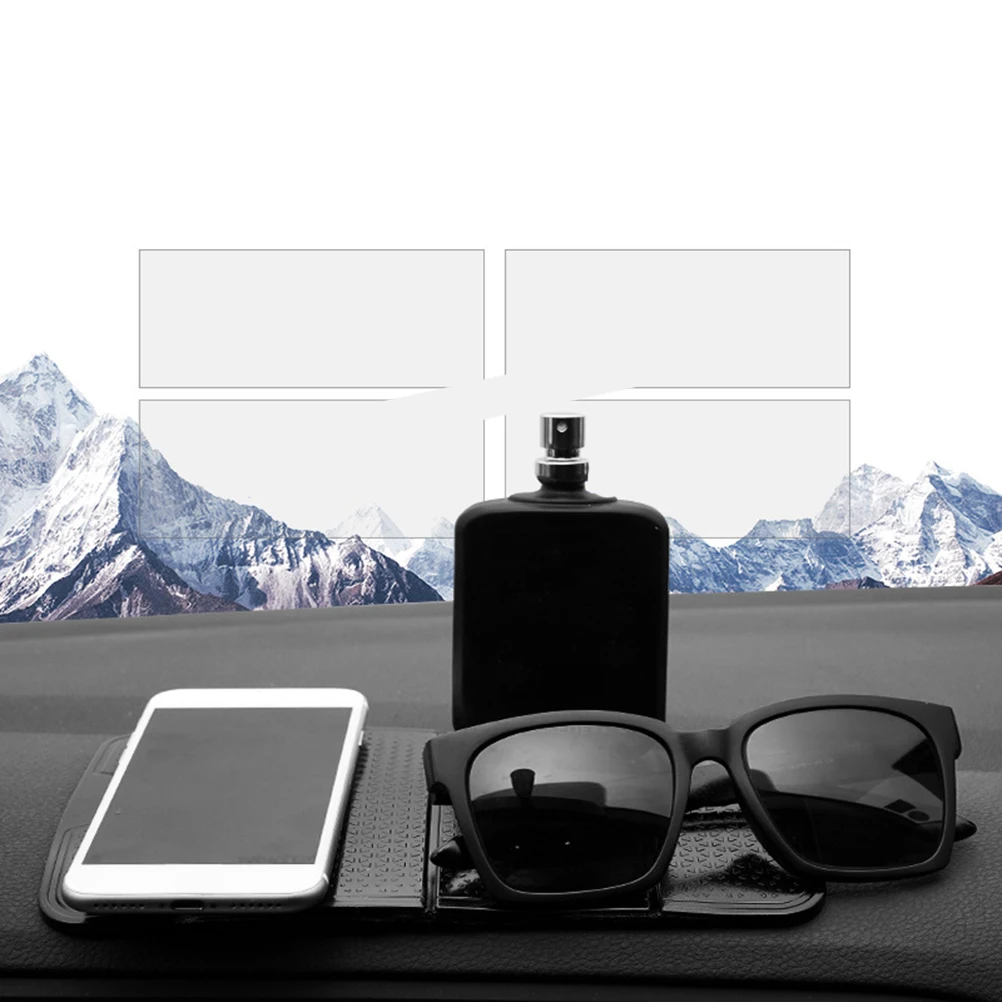 

Non-Slip Phone Mat Car Dashboard Holder Pad Pu Folding Stand For Mobile Phone Mount Support Table Desk Use Black