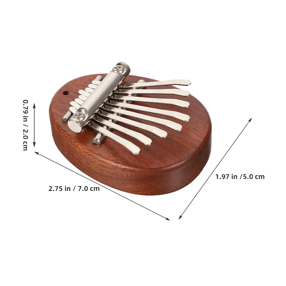 2 مجموعة صغيرة الإبهام البيانو 8-مفتاح Sapele الخشب قطرة الماء تصميم المحمولة كاليمبا للمبتدئين إصبع آلة موسيقية هدية #4