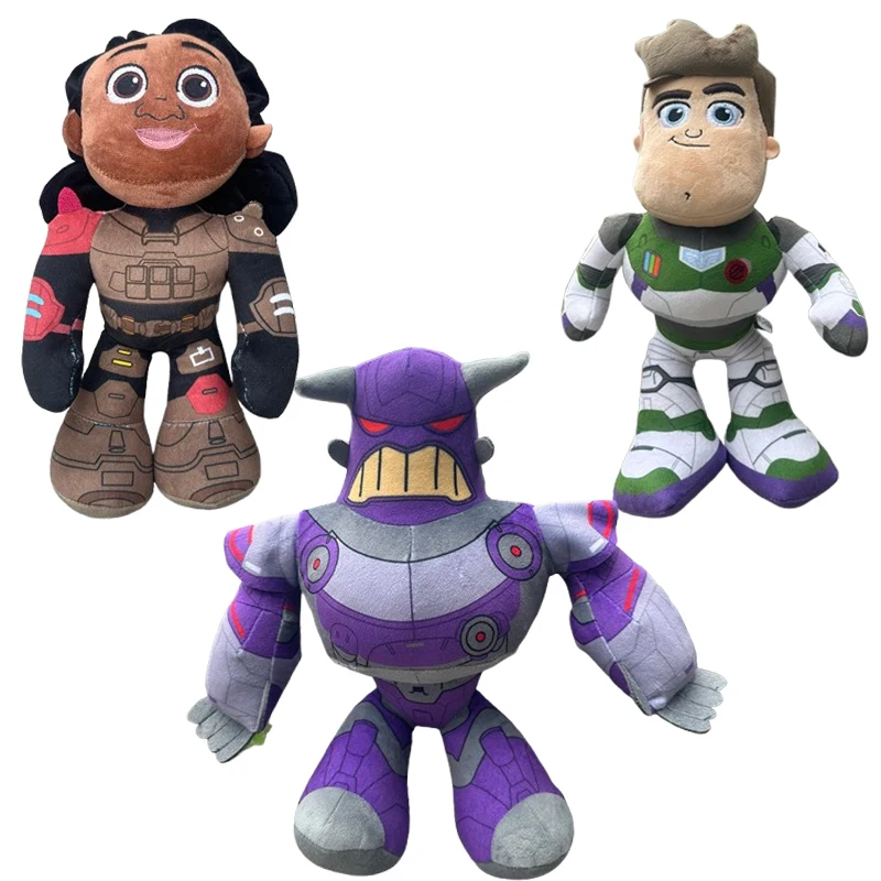 Set de Peluches de la Película Lightyear - Buzz, Robot, Emperador Zurg, Izzy, Muñecos de Peluche Suaves para Niños, Personajes Coleccionables
