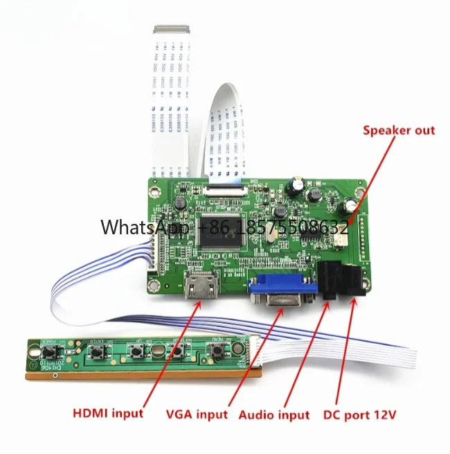 Skylarpu Kit 30-Pin EDP Driver Board For N116BGE-EA2 N116BGE-EB2 + VGA LCD LED EDP Controller Board Driver