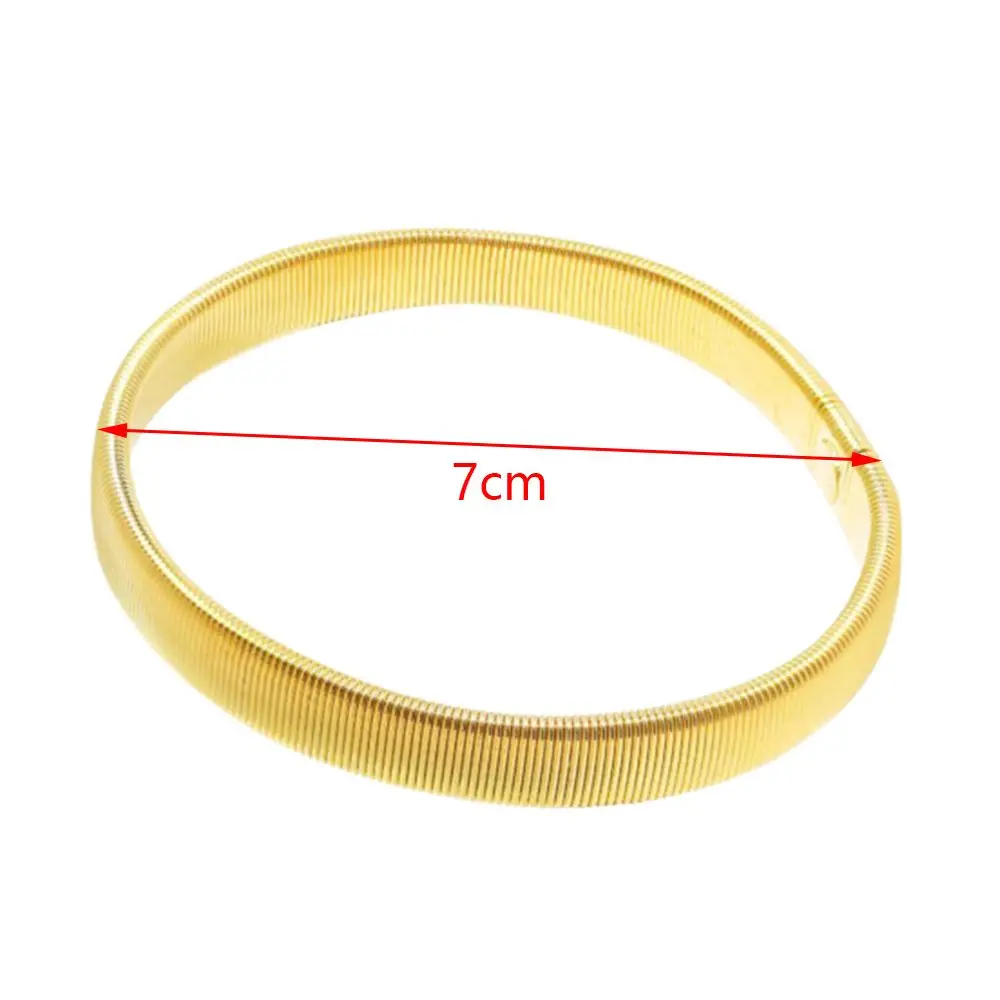 Polsino alla moda Porta maniche per camicia Fasce da braccio in metallo Tenono giarrettiera Anello di copertura Bracciale elastico antiscivolo Cerchio da braccio