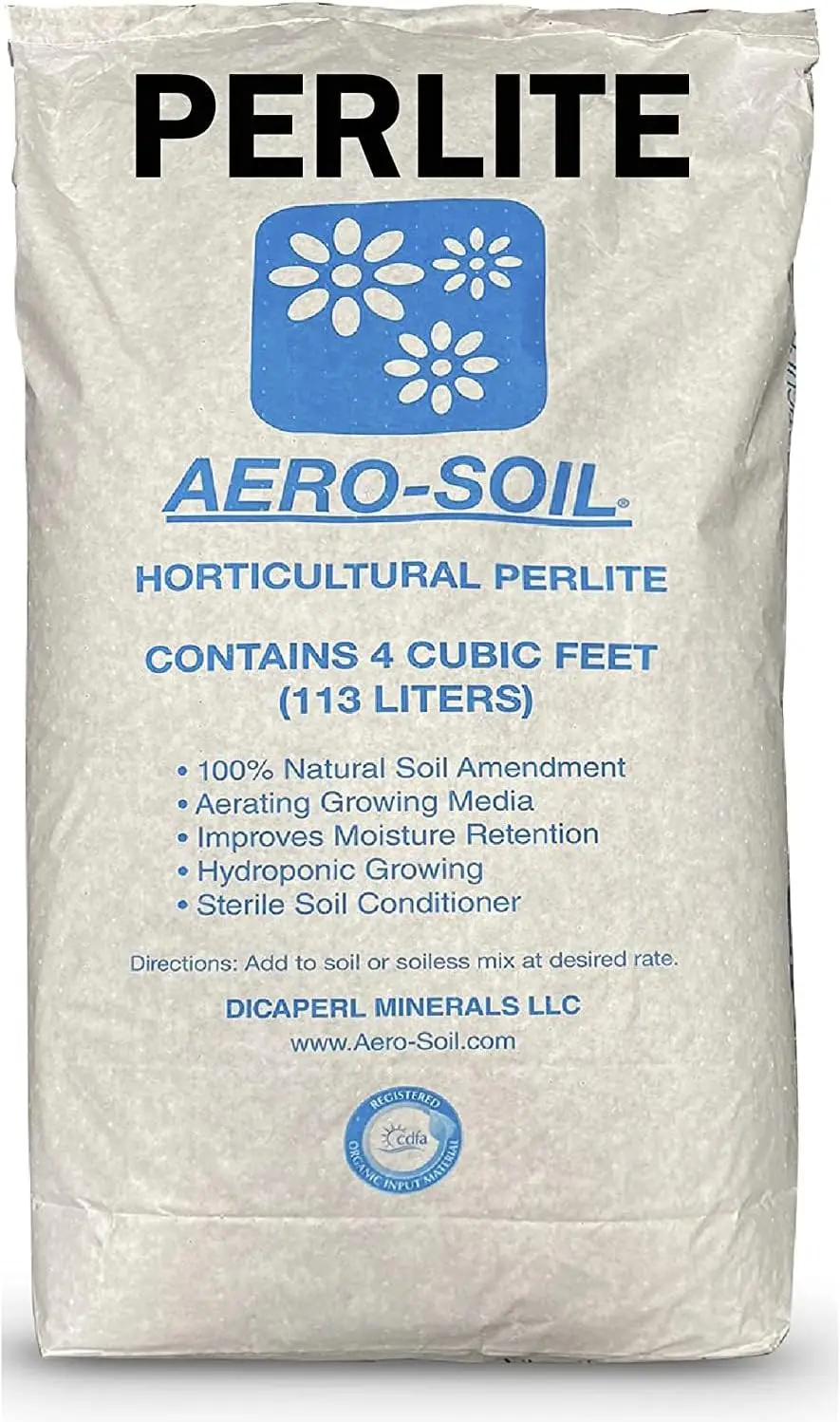 

Садовый перлит премиум-класса для дренажа и роста растений, 4-х кубический грубый класс