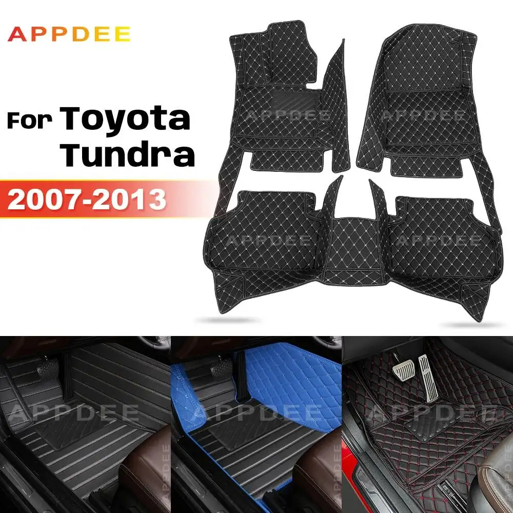 

Car Floor Mats For Toyota Tundra 2007 2008 2009 2010 2011 2012 2013 Custom Auto Foot Pads Carpet Cover interior accessories